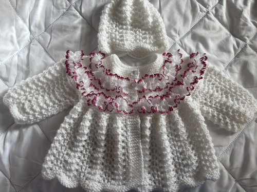 Beautiful hand knitted matinee - knitted,