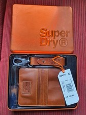 SUPERDRY Mens Brown Leather