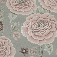 Rose Floral Leaf Pattern Grey