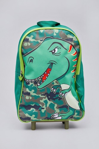 Green rex wheelie trolley - t-rex, wheelie/trolley