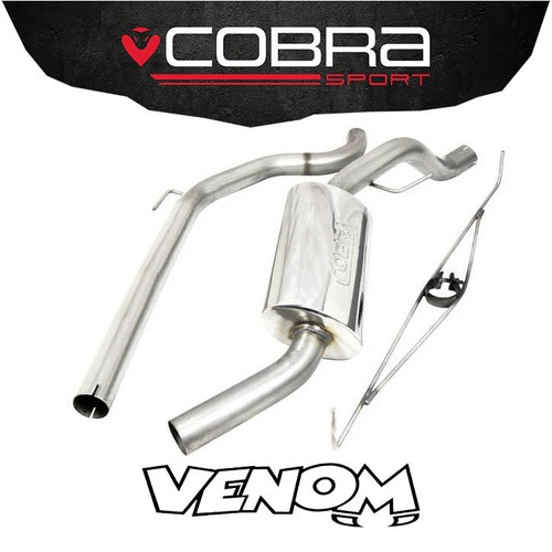 Cobra exhaust cat back - exhaust, 2.5"