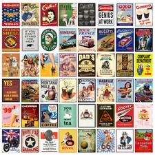 Metal Tin Sign Plaque Home Bar