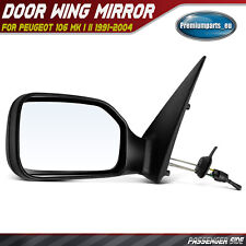 Manual Door Wing Mirror Passenger Side for Peugeot 106 I II 91-04 Convex Glass