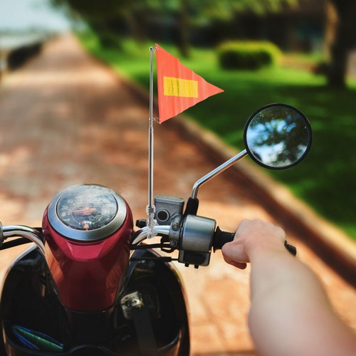 Reflective bike flag pole - flag,
