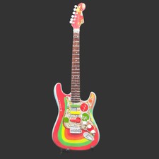 Miniature Guitar George Harrison Beatles Rocky Strat Stratocaster Model + Stand
