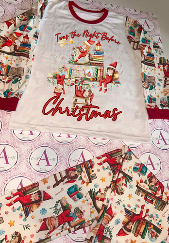 Naughty elf xmas pyjamas - naughty,