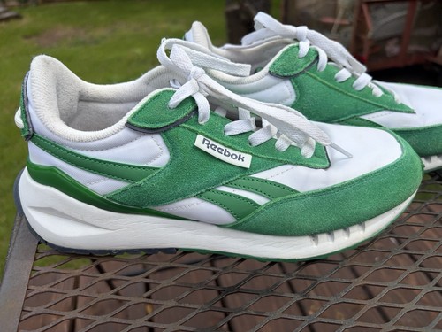 Reebok forte racer - green, suede