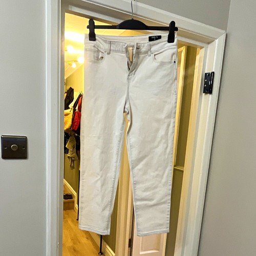 Girlfriend slim white denim - girlfriend,
