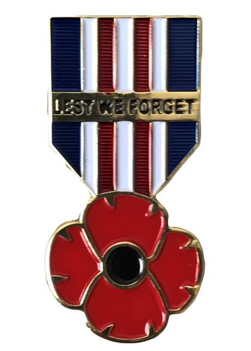 Purple poppy enamel pin badge - enamel,