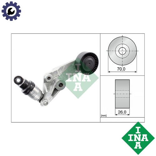 Tensioner lever vribbed - tensioner,