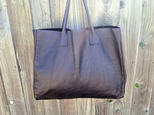 Thick slouchy brown leather - slouchy,