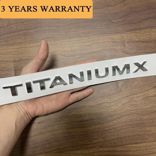 Titanium letter namplate - titanium,