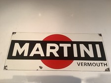 MARTINI  ENAMEL  SIGN.  APPROX.   46cm  x  19cm