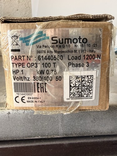 Sumoto op3 100t 75kw - 0.75kw, 3