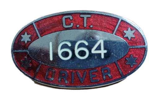 Vintage bus drivers badge - *bus,