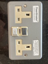 Power breaker 2 Gang Metalled