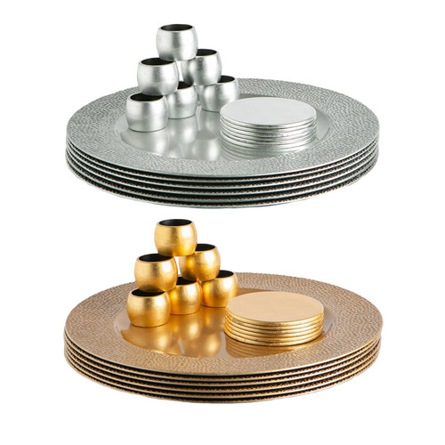 Piece metallic charger - metallic,