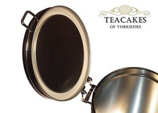 Airseal Tea Caddy Black Tin
