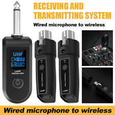 UHF Wireless Microphone Converter XLR Transmitter Receiver Audio System Adapter