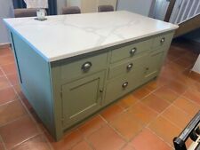 Cotswold Farrow and Ball Painted Solid Kitchen Island  (Bespoke Made to Measure)