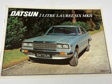 DATSUN 2 LITRE LAUREL SIX MK11 CAR SALES BROUCHRE