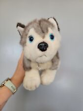 Keel Toys Husky Wolf Puppy Dog Medium Soft Toy Plush Cute Adorable Blue Eyes