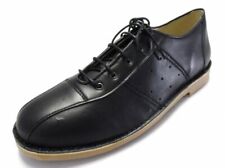 Ikon Original Mens Leather Black Marriott Mod 60S Style Bowling Shoes