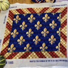 Ehrman FLEUR de LIS by CANDACE BAHOUTH tapestry kit  RARE  nearly completed 