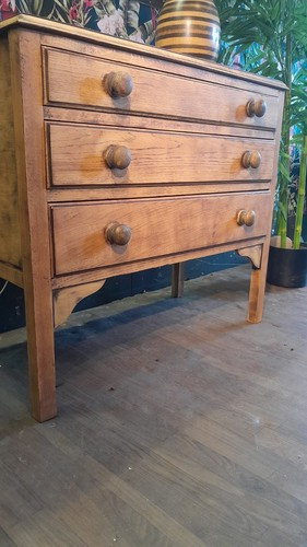 Vintage light oak chest 3 - oak,