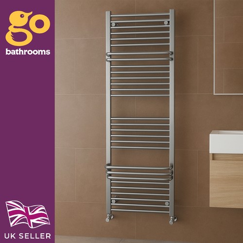 Chrome ladder rail tall heated - ladder,