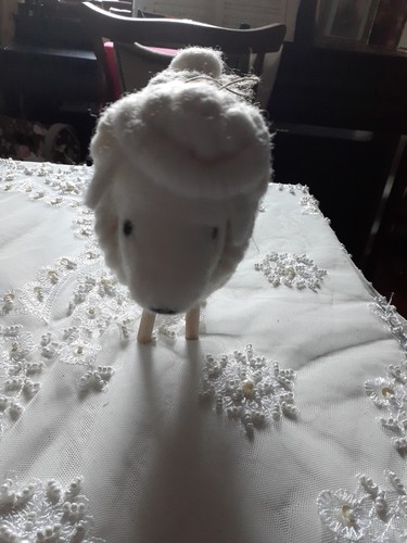 Woolly sheep hanging ornament - sheep,