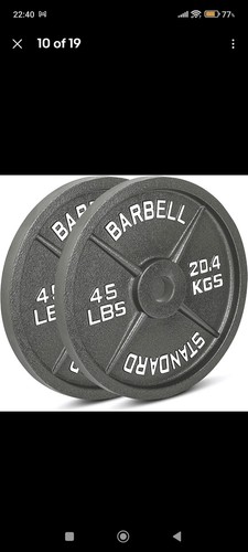 45lb 20kg cast iron olympic - 45lb,