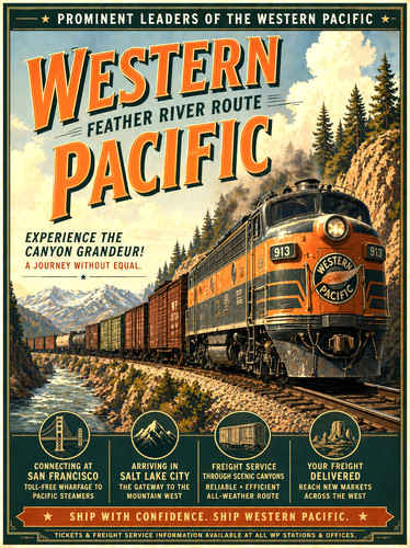 Western pacific 913 emd - western,