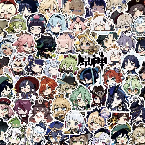 100pcs genshin impact stickers - 100pcs,