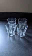 4 x plastic glasses cups tumblers penthouse made in UK 9oz picnic cocktails 
