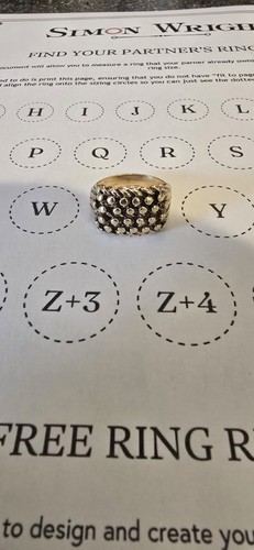 Row keeper ring solid - 9ct, 9k