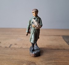 Elastolin Wounded German Soldier with Bandaged Arm circa 1930s.