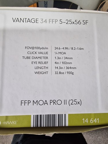 Hawke vantage 25x56 34 - sf,