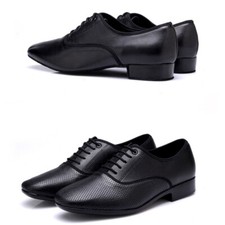 Mens Faux Leather Low Heel