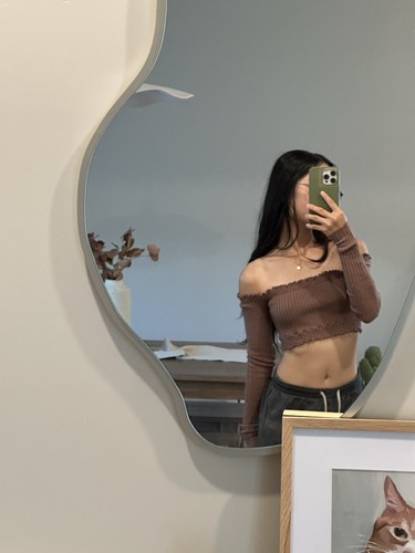 Bae boutique brown ribbed - bae, off