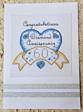 Big Cross Stitched card -
