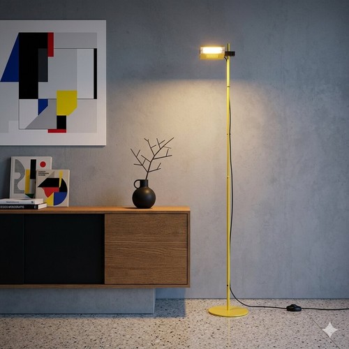 Vintage floor lamp - floor, metal