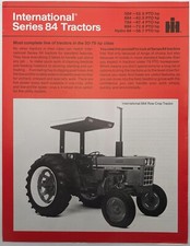 Original International Series 84 Tractors Brochure, c 1981 - 584, 684, 784, 884