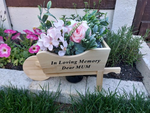 Mum wooden memorial - wooden,