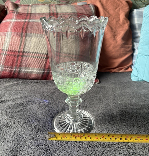 Manganese pedestal vase - manganese,