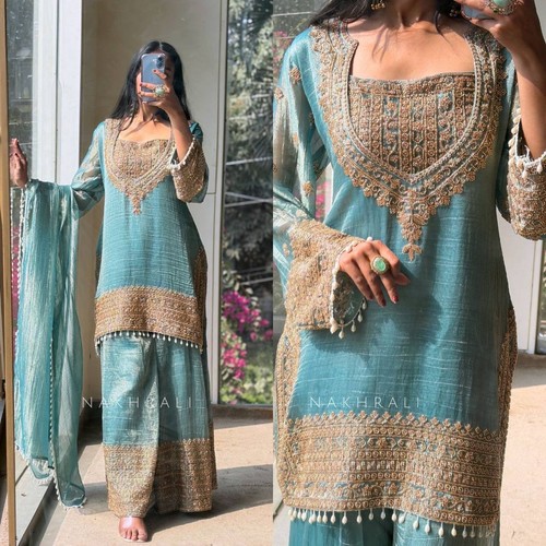Pakistani women party salwar - party,