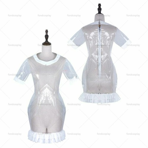 Sissy maid short clear plastic - maid,