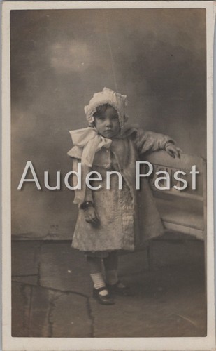 Rppc vintage child portrait - child,