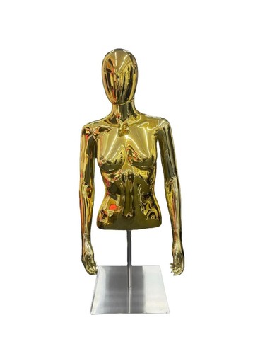 Female gold mannequin with - female,