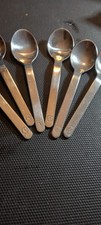 Vintage Lufthansa Airlines Stainless 5” Spoons 6 Pieces